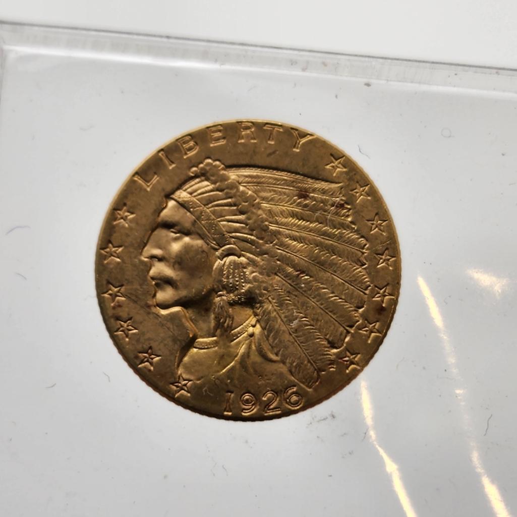 1926 $2.50 Indian Head Quarter Eagle (1 of 2)