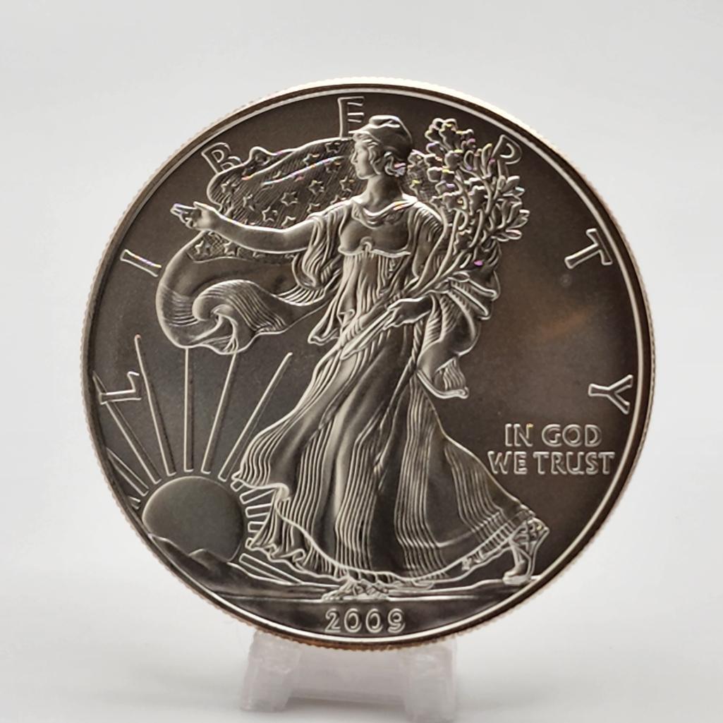 2009 U.S. One Dollar 1 oz Silver American Eagle (1 of 2)