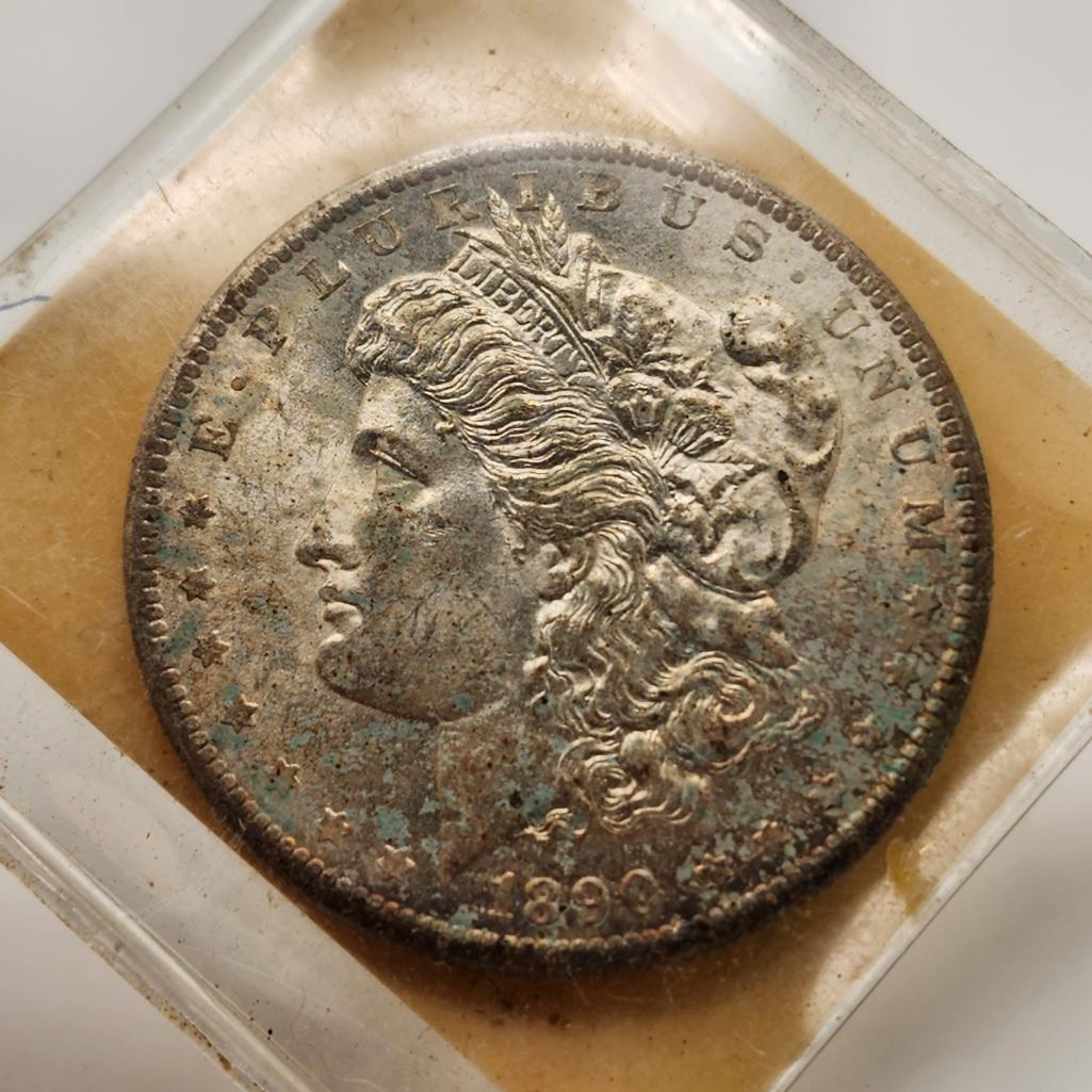 1890 S Morgan Silver Dollar MS63 BU (1 of 2)