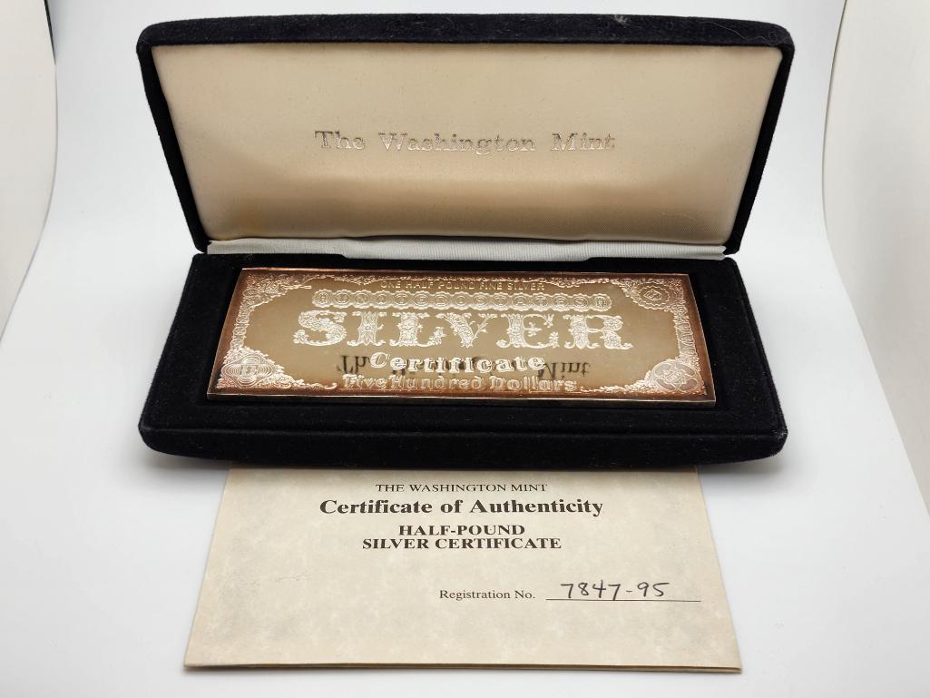 8 oz Silver Certificate (1 of 3)