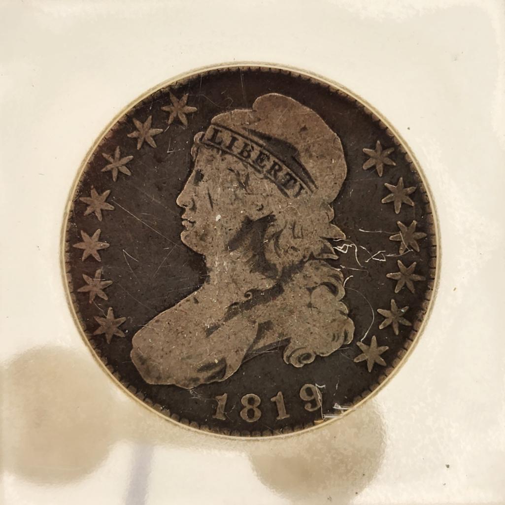 1819-P Capped Bust Half Dollar USCG XF40 (1 of 3)