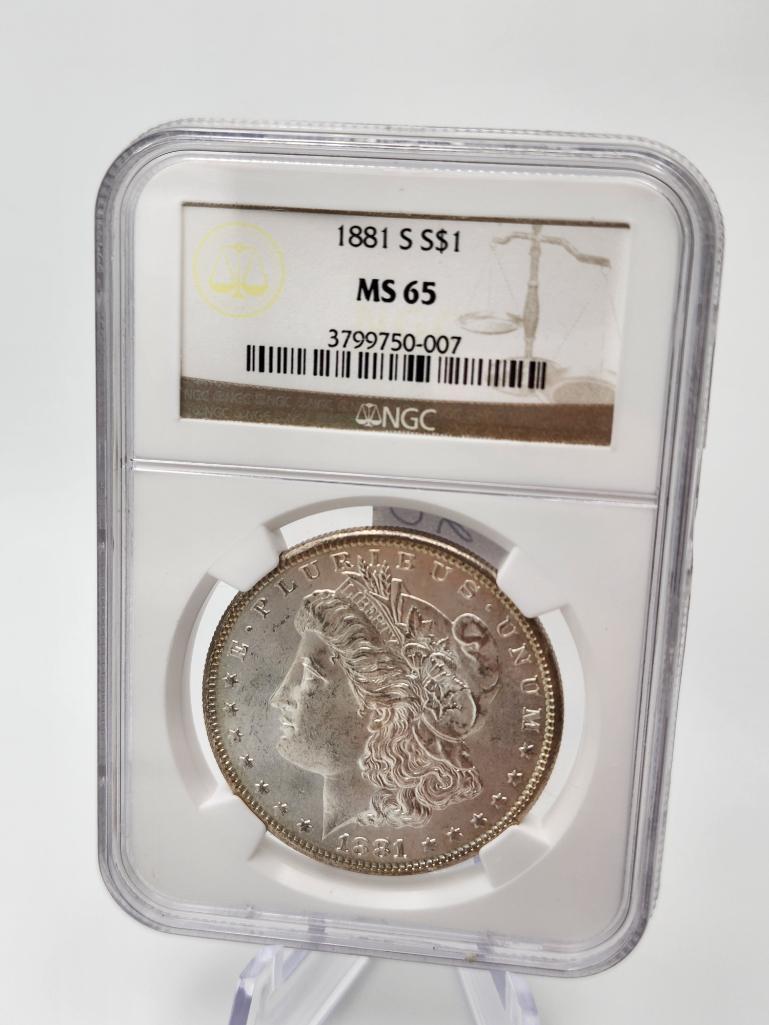 1881 S Morgan Silver Dollar MS65 (1 of 4)