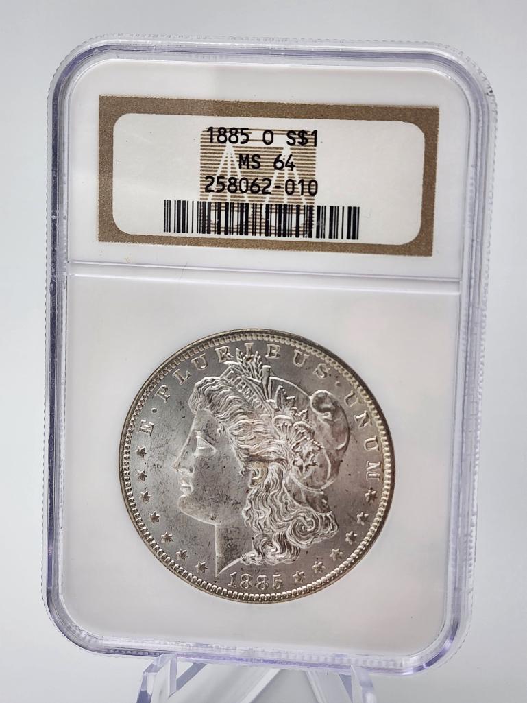 1885 O Morgan Silver Dollar MS64 (1 of 4)