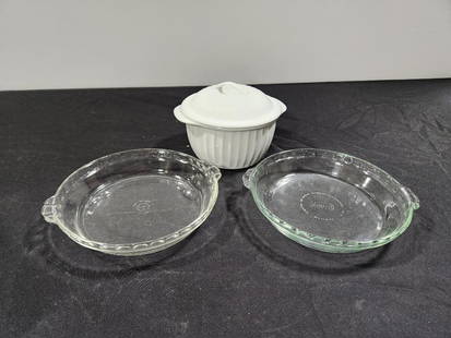 Pie Plates and Container:  