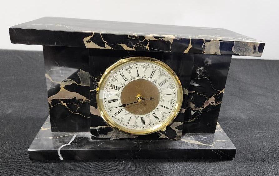 Marble Mantle Clock:  