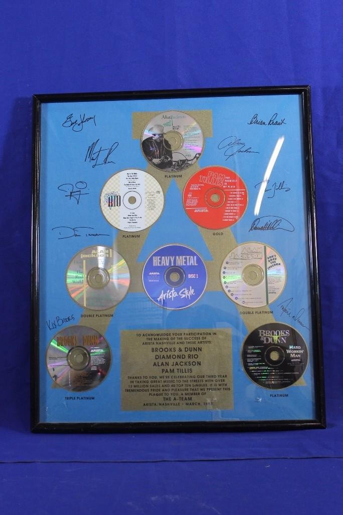 Autographed Poster with CD's 25"x 21"  Brooks and Dunn+ (1 of 2)