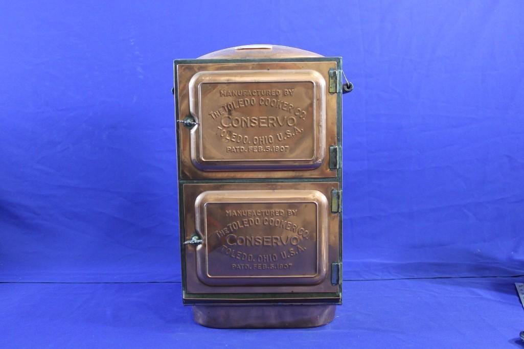 Conservo "The Toledo Coooker Co." Copper Cooker 20" x (1 of 2)