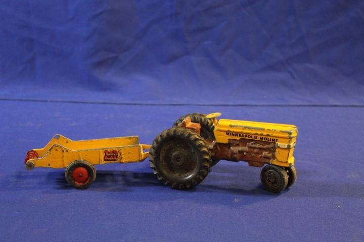 Minneapolis Moline Toy Tractor w/ Manure Spreader (1 of 1)