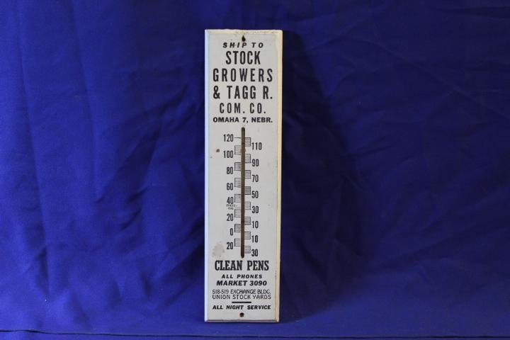Union Stock Yards Omaha, NE Advertising Thermometer 15" (1 of 1)