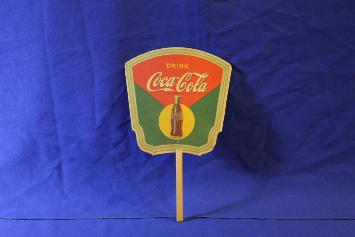 Vintage Coca-Cola Fan w/ Sprite Boy: Vintage Coca-Cola Fan w/ Sprite Boy