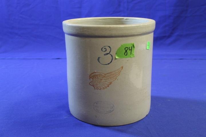 3 Gallon Red Wing Stoneware Crock (Large Wing): 3 Gallon Red Wing Stoneware Crock (Large Wing)