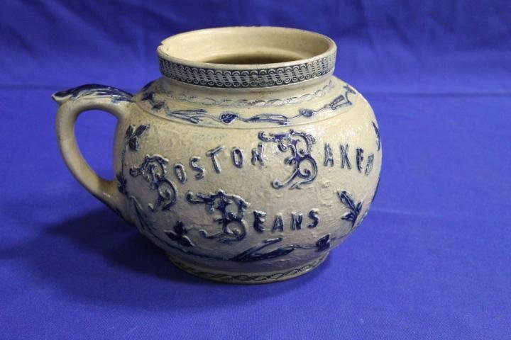 Antique Whites Utica NY BOSTON BAKED BEANS Cobalt (1 of 2)