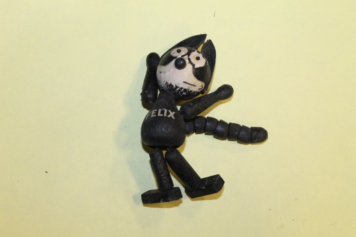 Felix the Cat Wooden Jointed Toy C. 1925 - Sullivan (1 of 2)