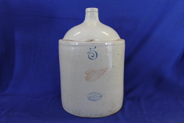 5 Gallon Red Wing Jug 17.5" Tall: 5 Gallon Red Wing Jug 17.5" Tall