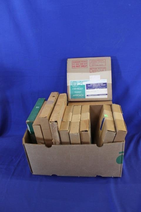Lot of 12 GM Dealer Various Training Film Strips C 1955: Lot of 12 GM Dealer Various Training Phonographs and Film Strips c. 1955