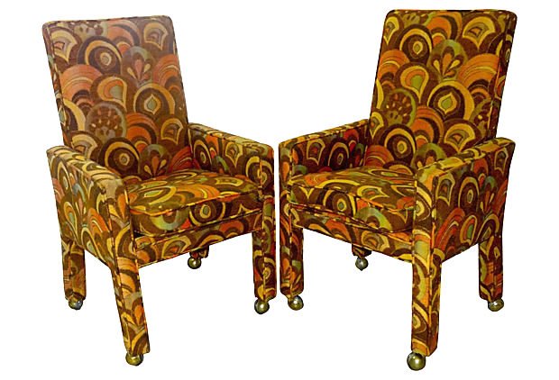 Armchairs in Larsen Fabric, Pair (1 of 1)