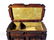 4023: Antique Tramp Art Carved Wood Box Dated - 3