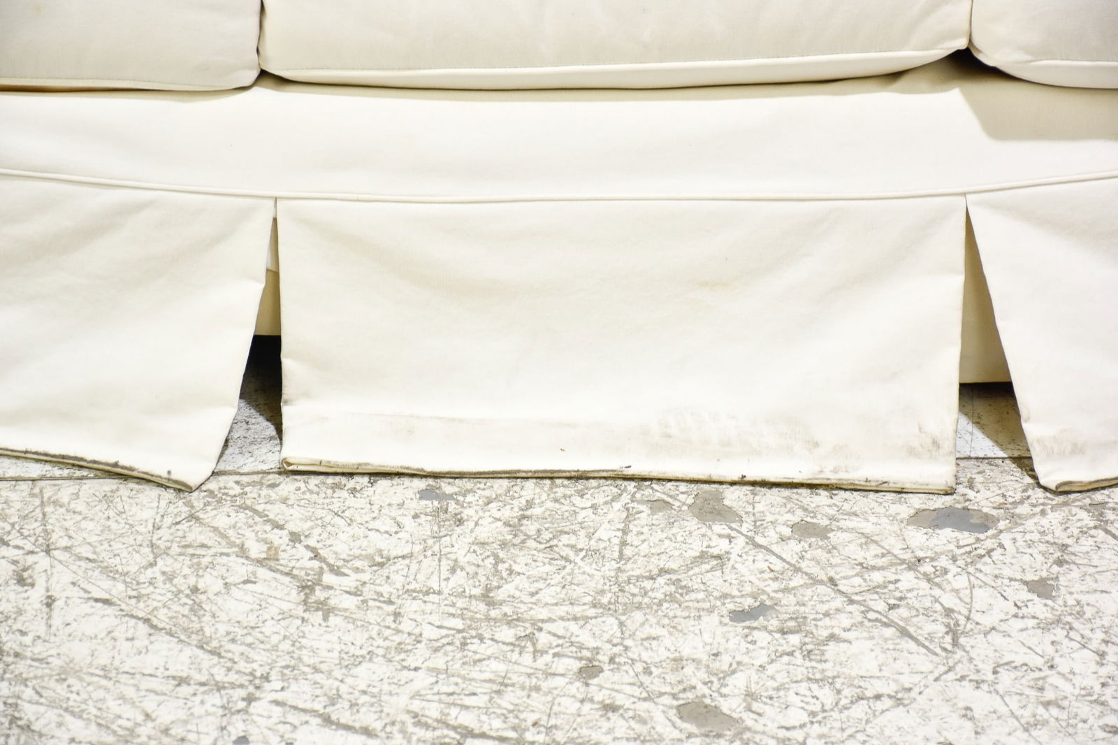 White Upholstered Sofa (1 of 5)