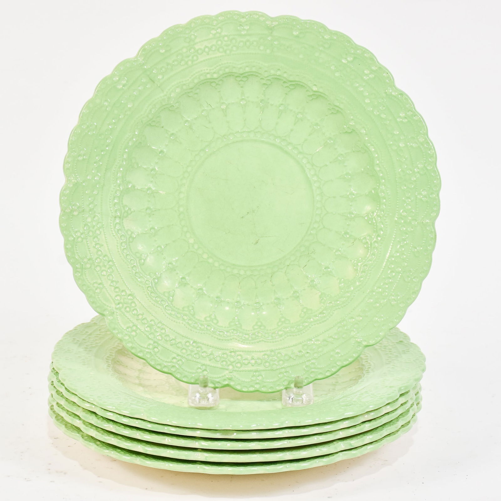 Set of 6 Spode Glazed Ceramic Plates (1 of 5)