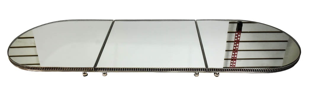 Group of 3 Silver Plated Mirrored Plateaus (1 of 4)