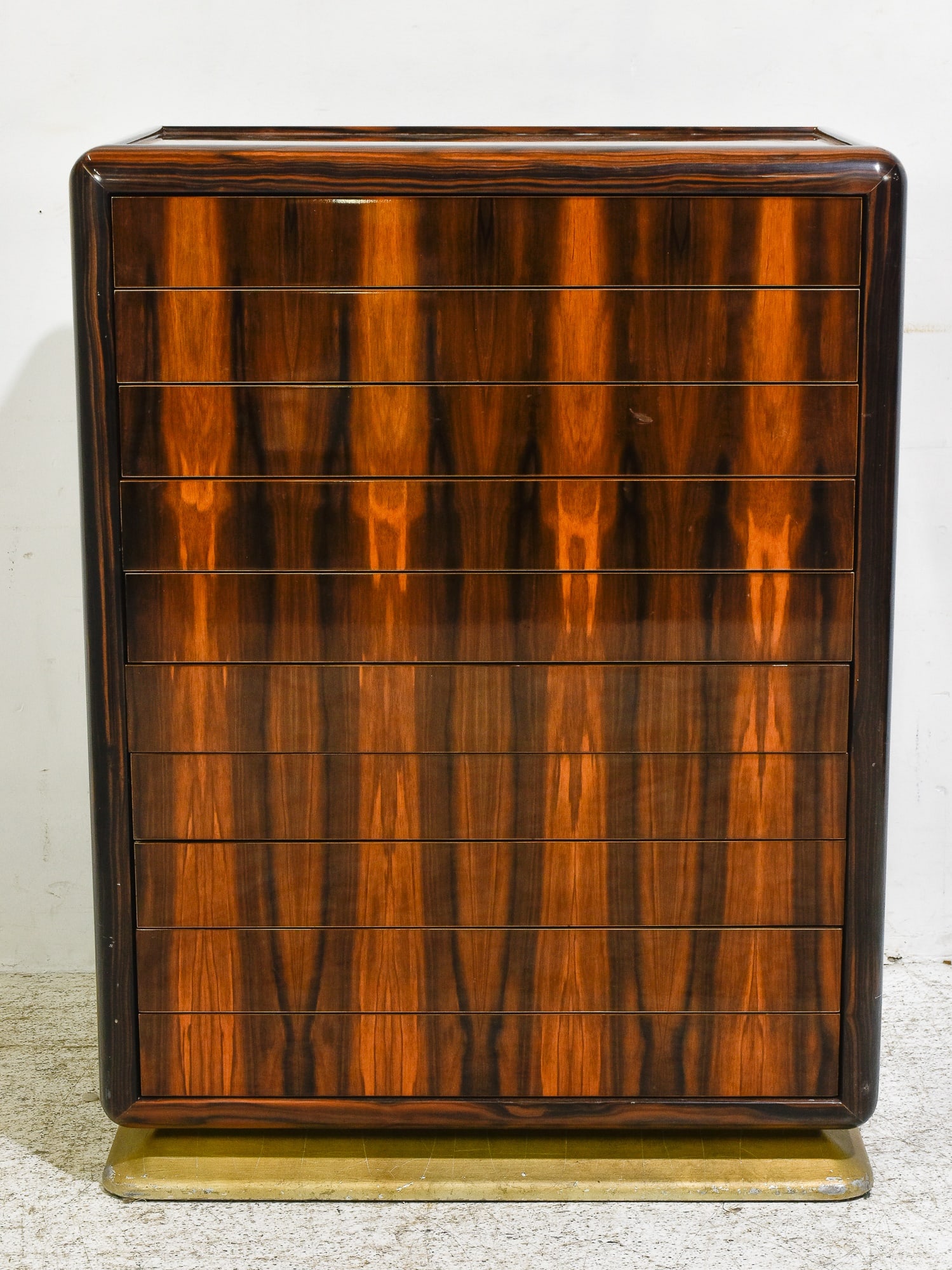 Art Deco Style Rosewood Veneered Serving Cabinet: 40" h x 29" w x 17 1/2" d
