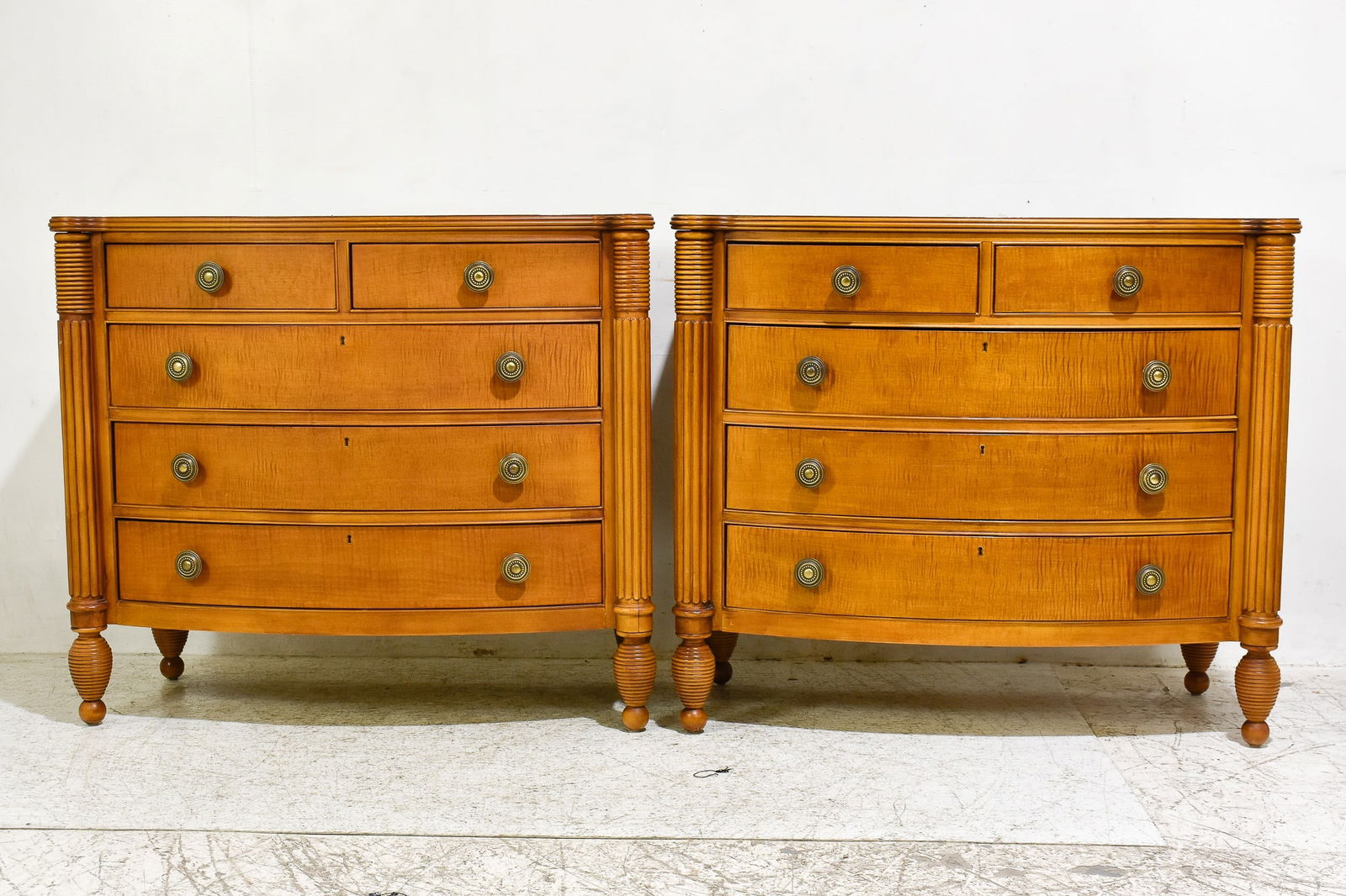 Pair of Federal Style Maple Chest of Drawers (1 of 8)