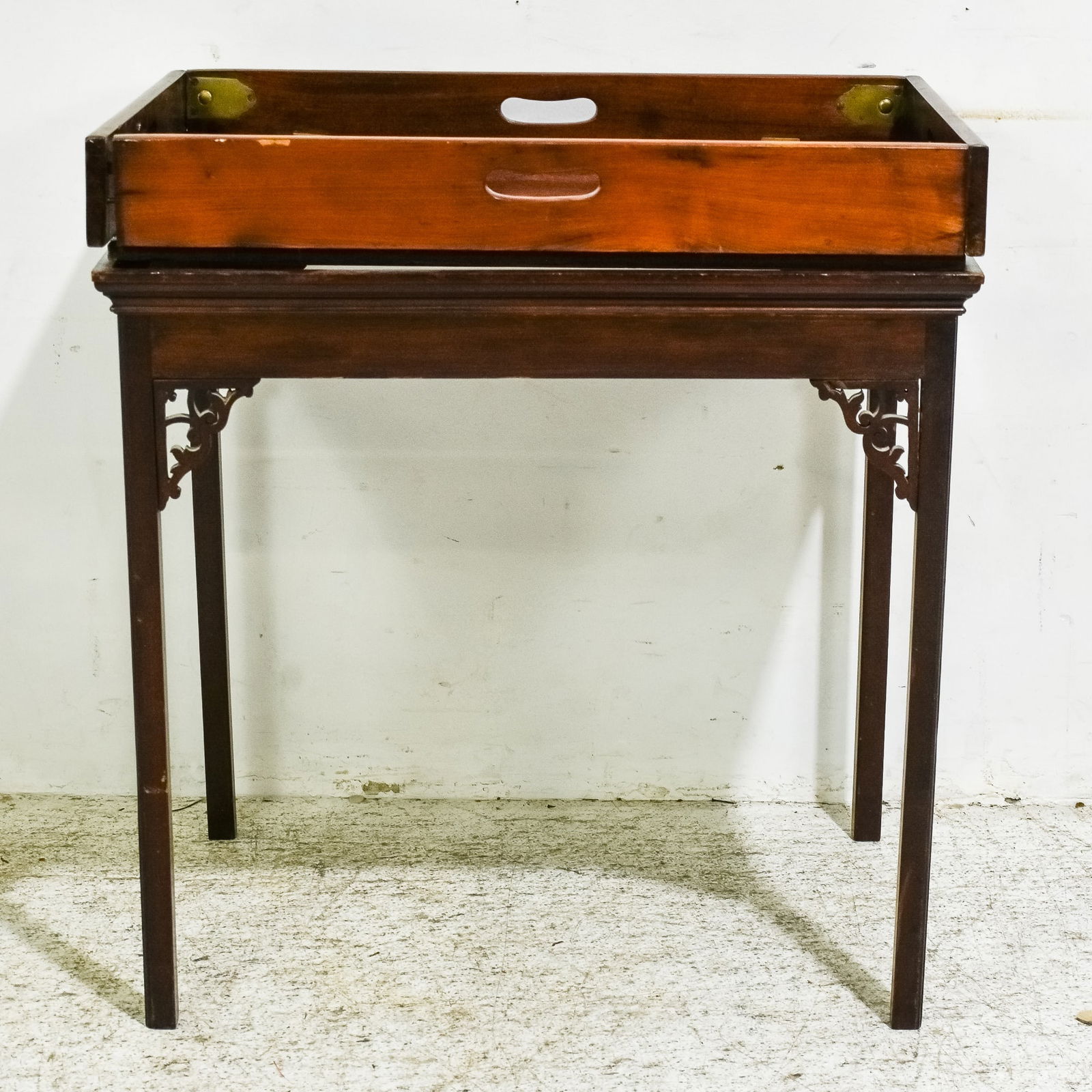 George III Style Mahogany Tray Table (1 of 6)