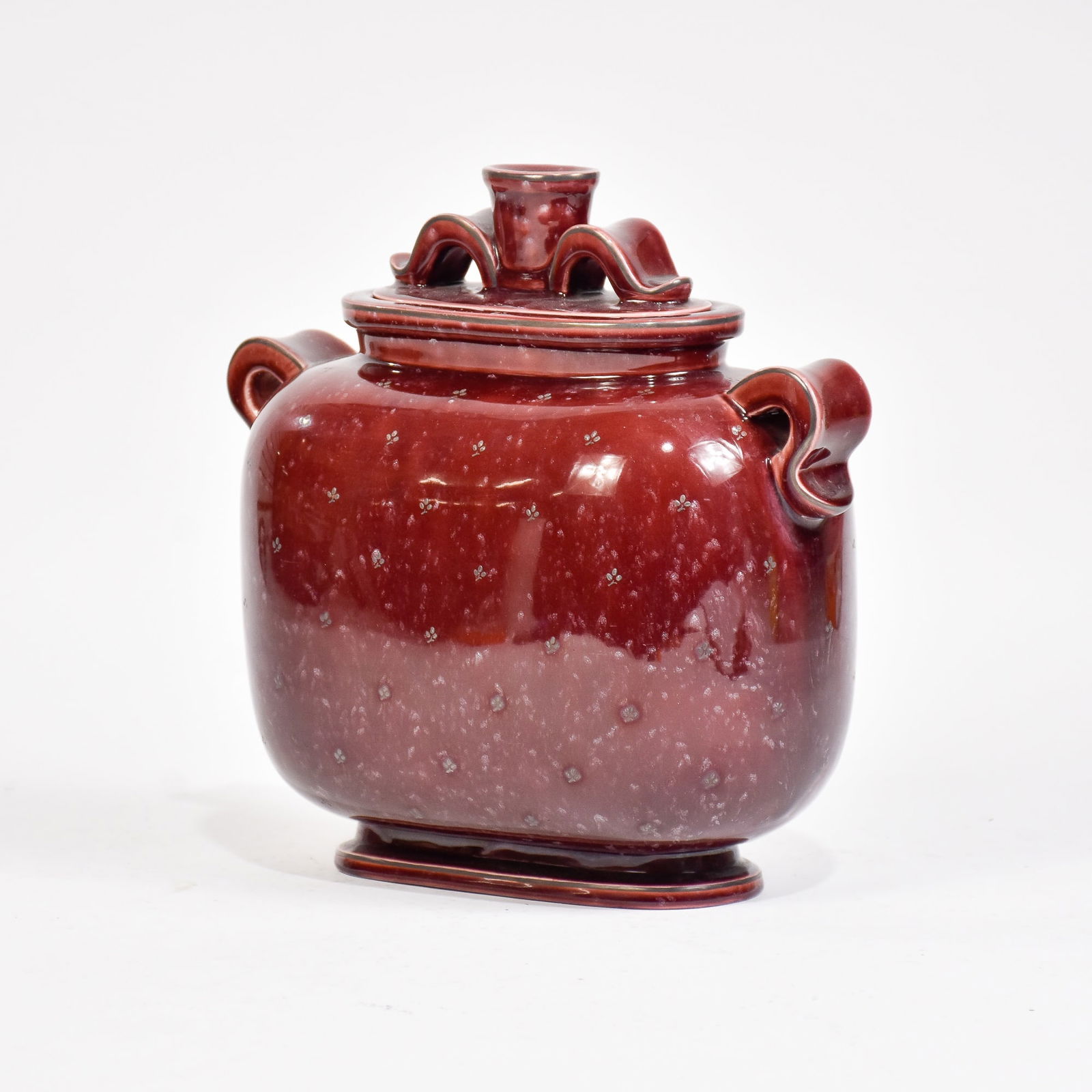 Wilhelm Kage for Gustavsberg Oxblood Glazed Argenta Stoneware Covered Jar (1 of 5)