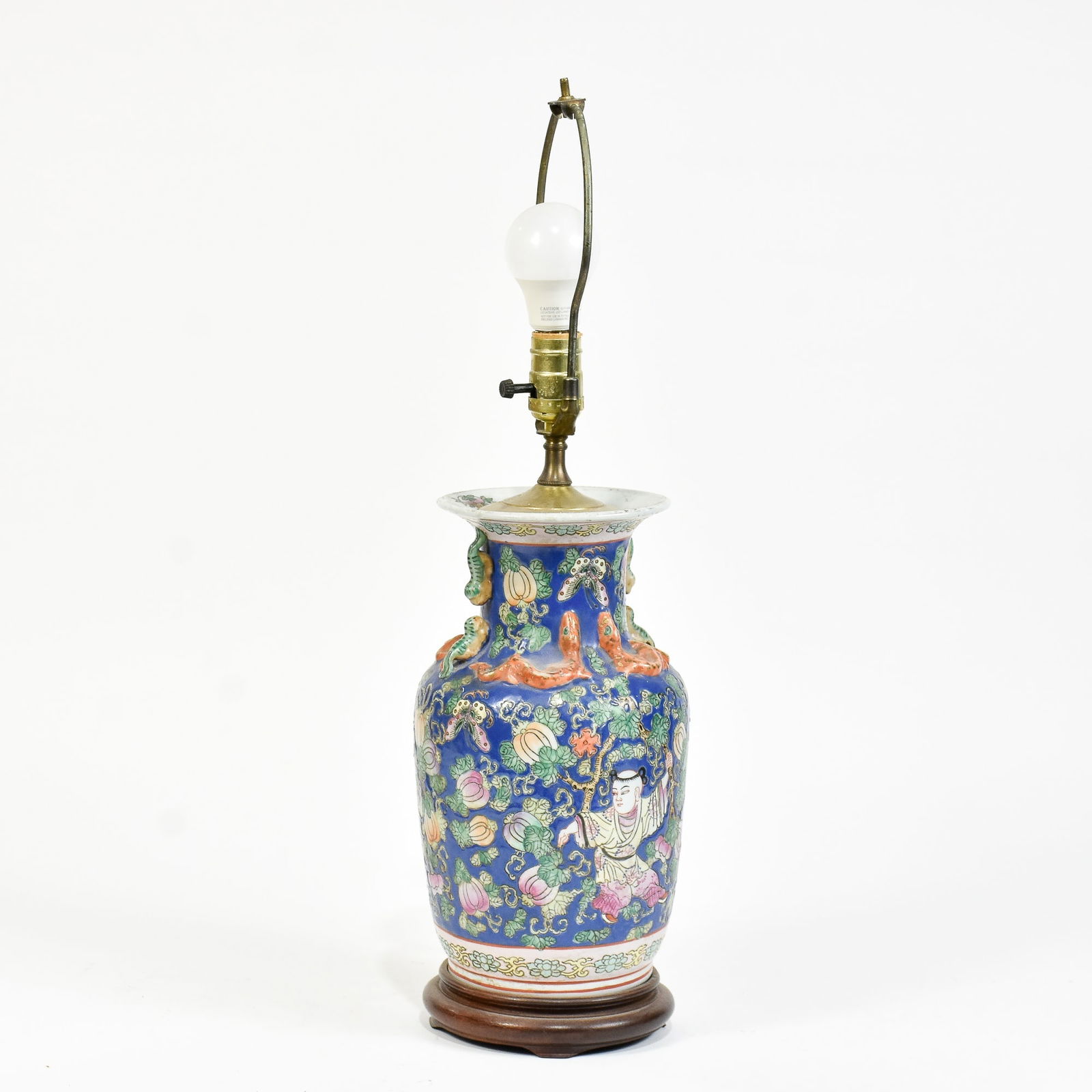 Chinese Glazed Porcelain Table Lamp (1 of 7)