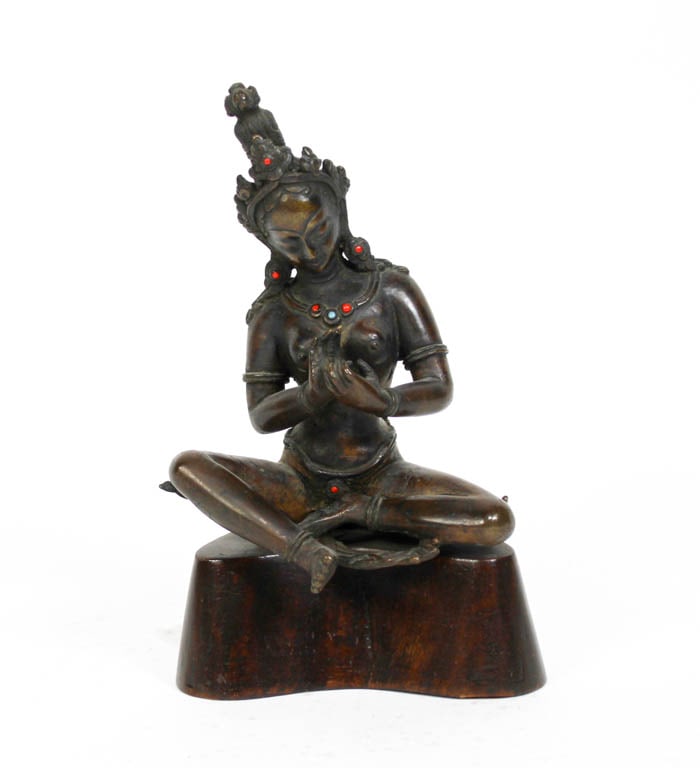 Southeast Asian Bronze Seated Figure of a Bohdisattva (1 of 4)
