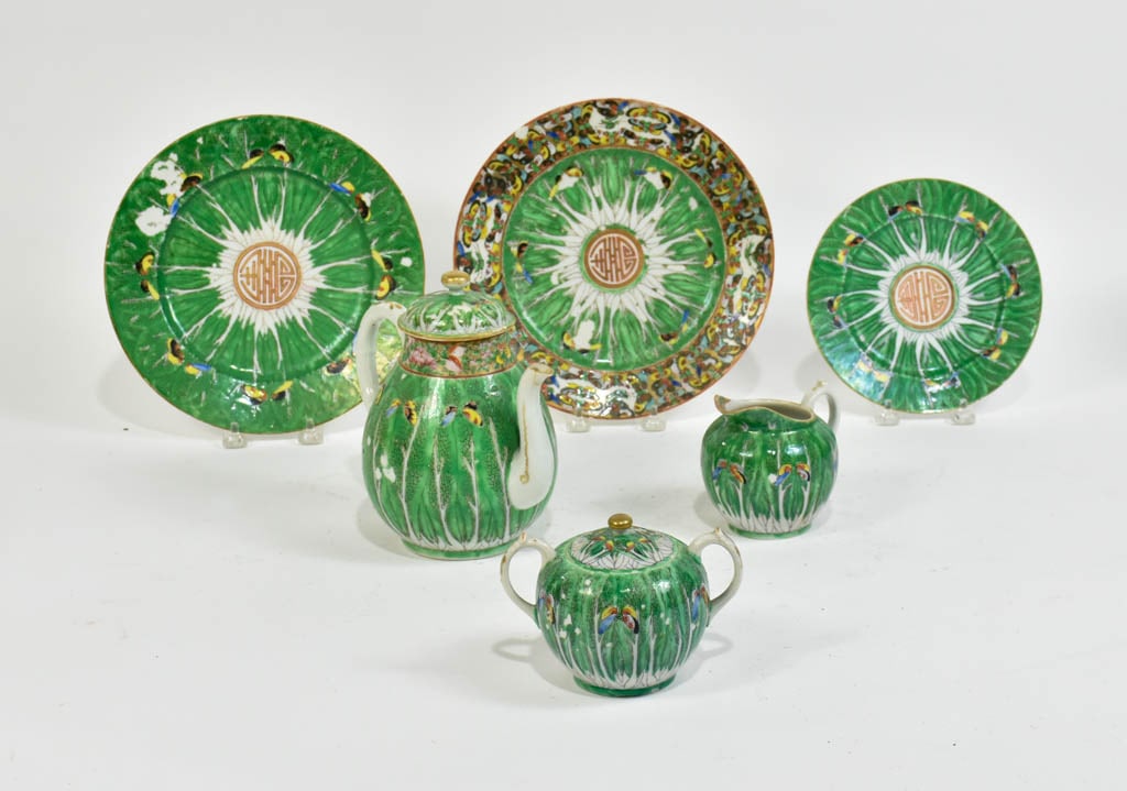 Chinese Porcelain Partial Tea Service (1 of 14)