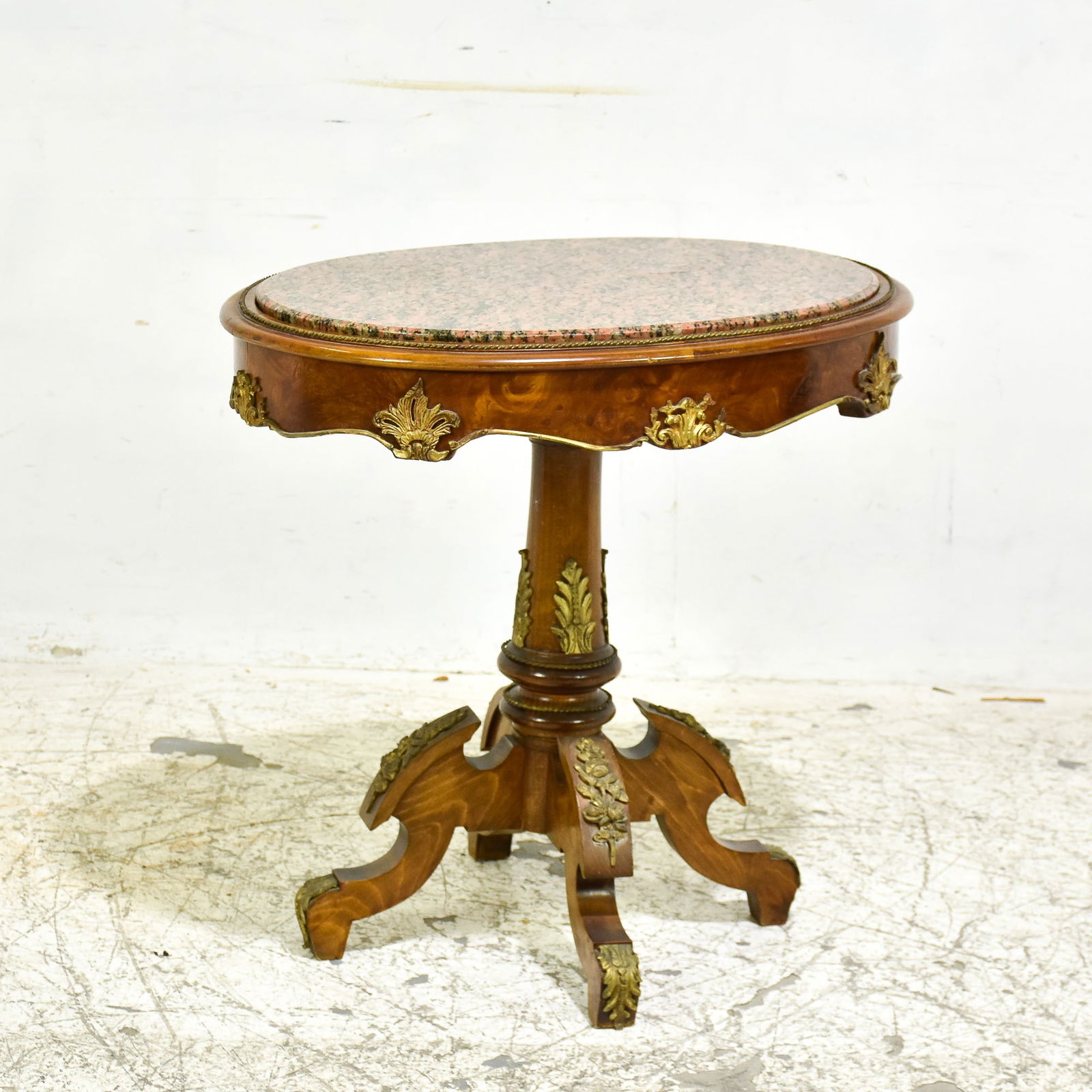 Continental Parcel-Gilt Walnut Occasional Table (1 of 6)