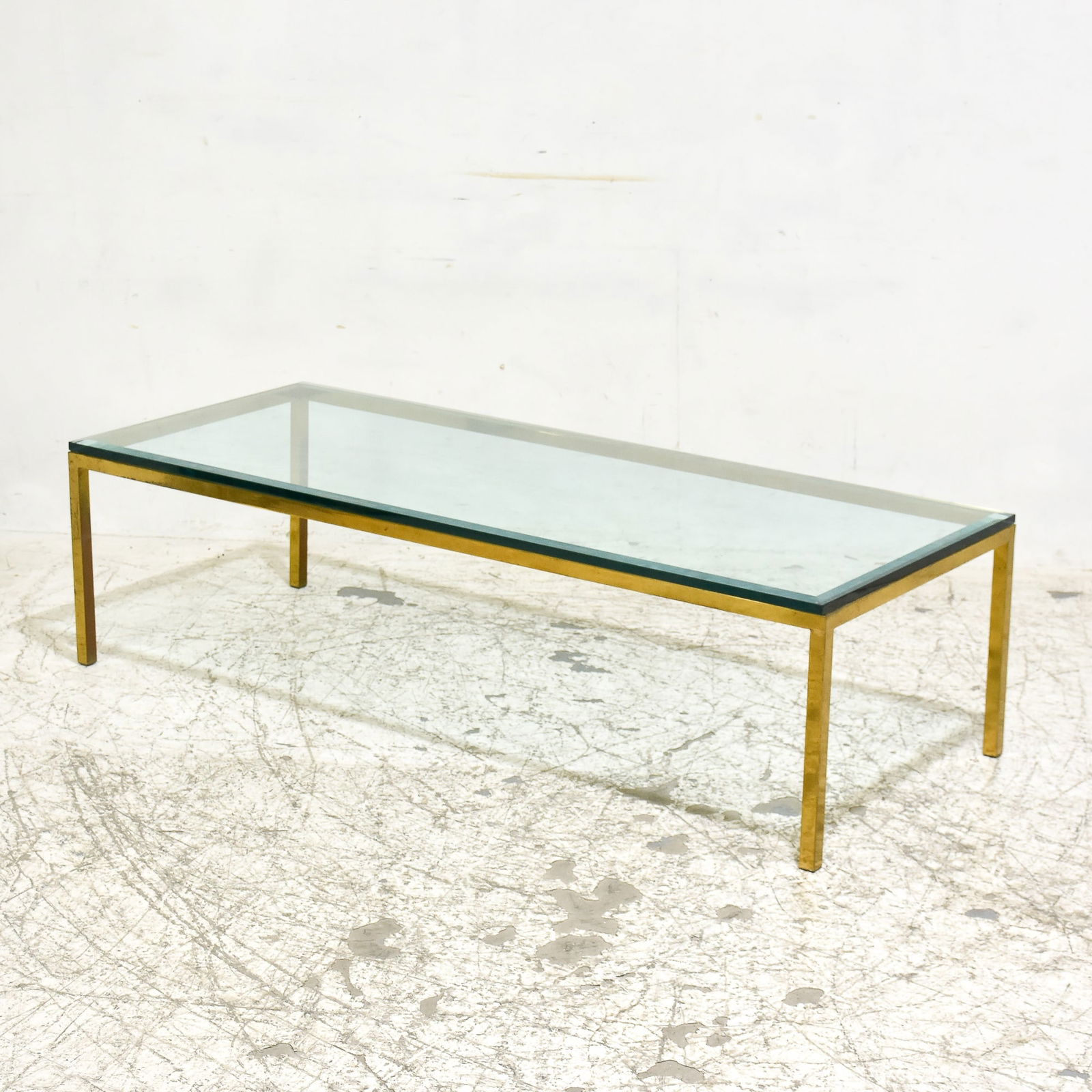 Modern Brass and Glass Low Table (1 of 5)