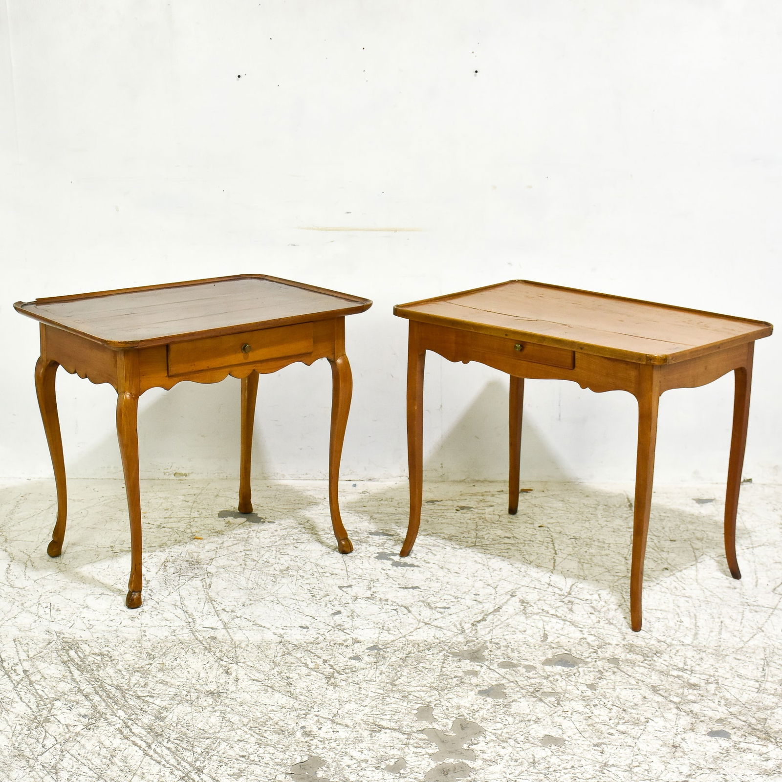 Two Provincial Fruitwood Tables (1 of 8)