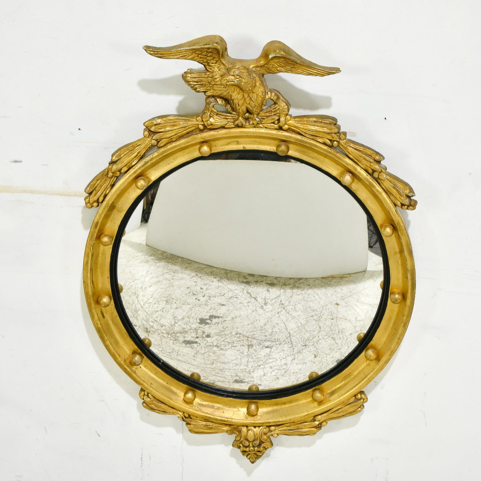 American Gilt Framed Convex Mirror (1 of 4)