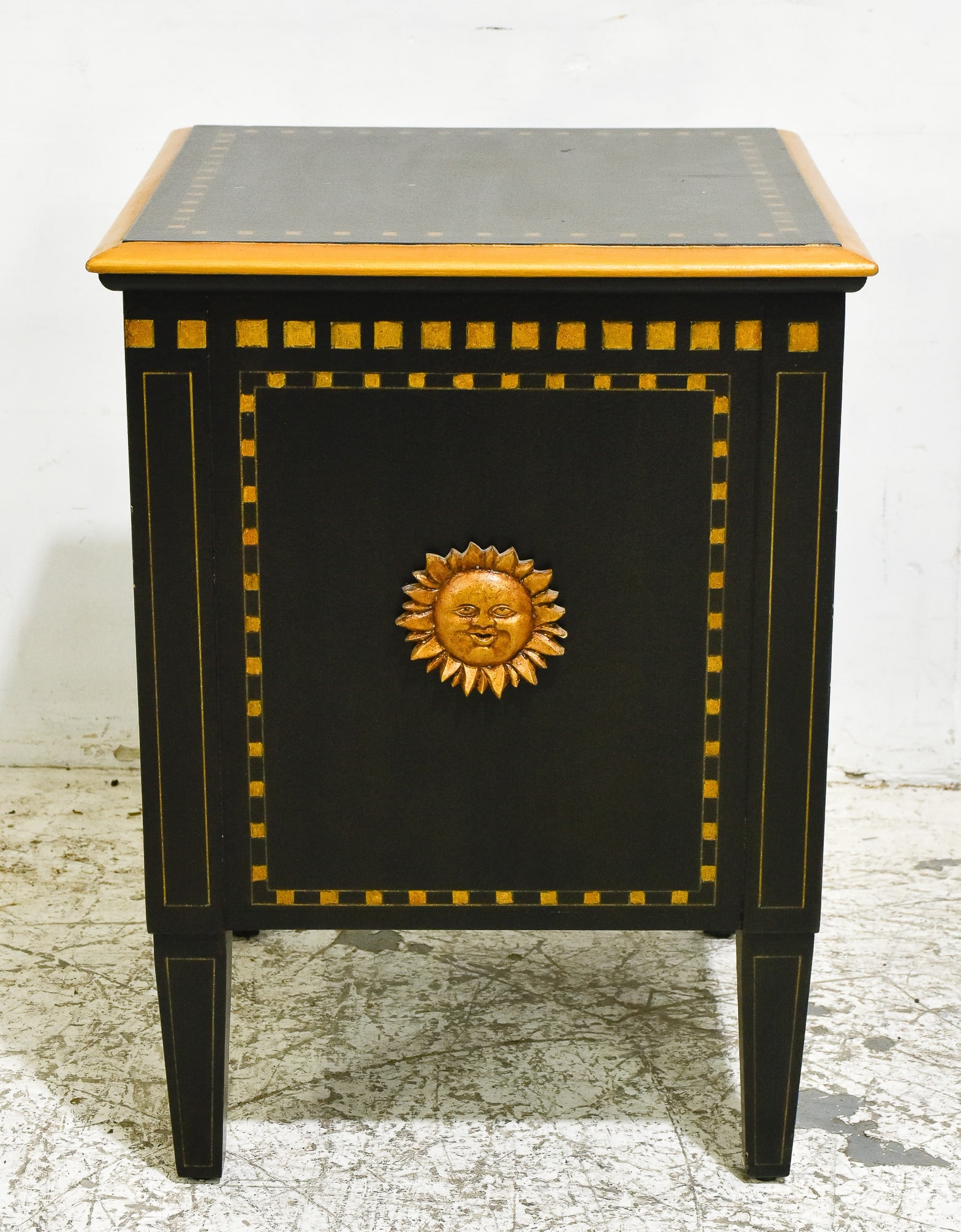 Modern Painted and Parcel Gilt Side Table (1 of 7)