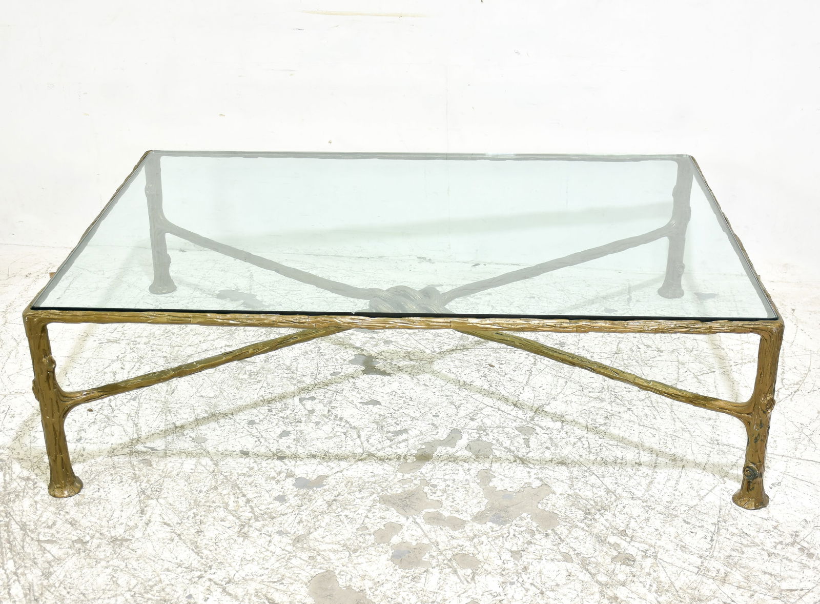 Bronze and Glass Coffee Table (1 of 7)