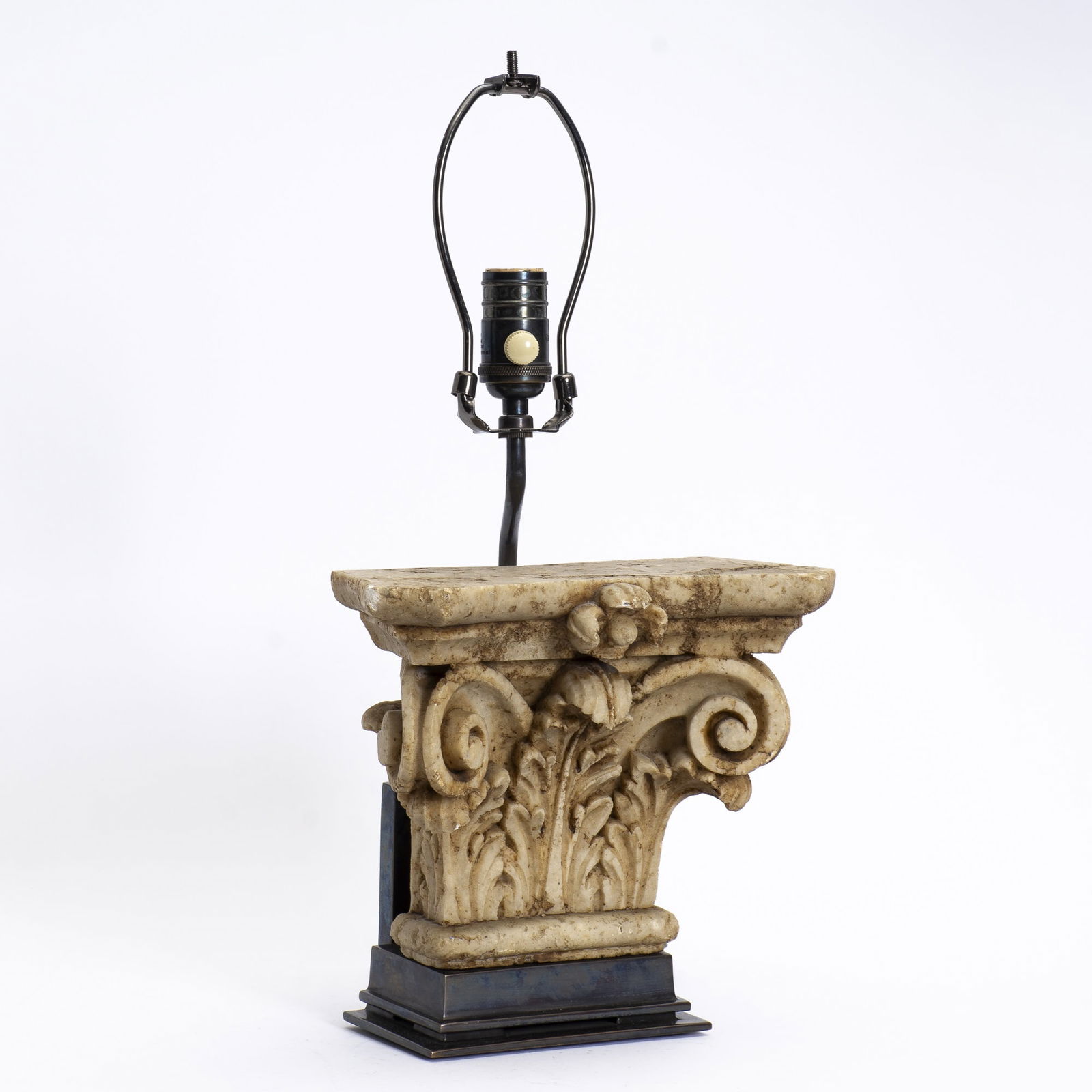 Carved Hardstone Table Lamp (1 of 6)