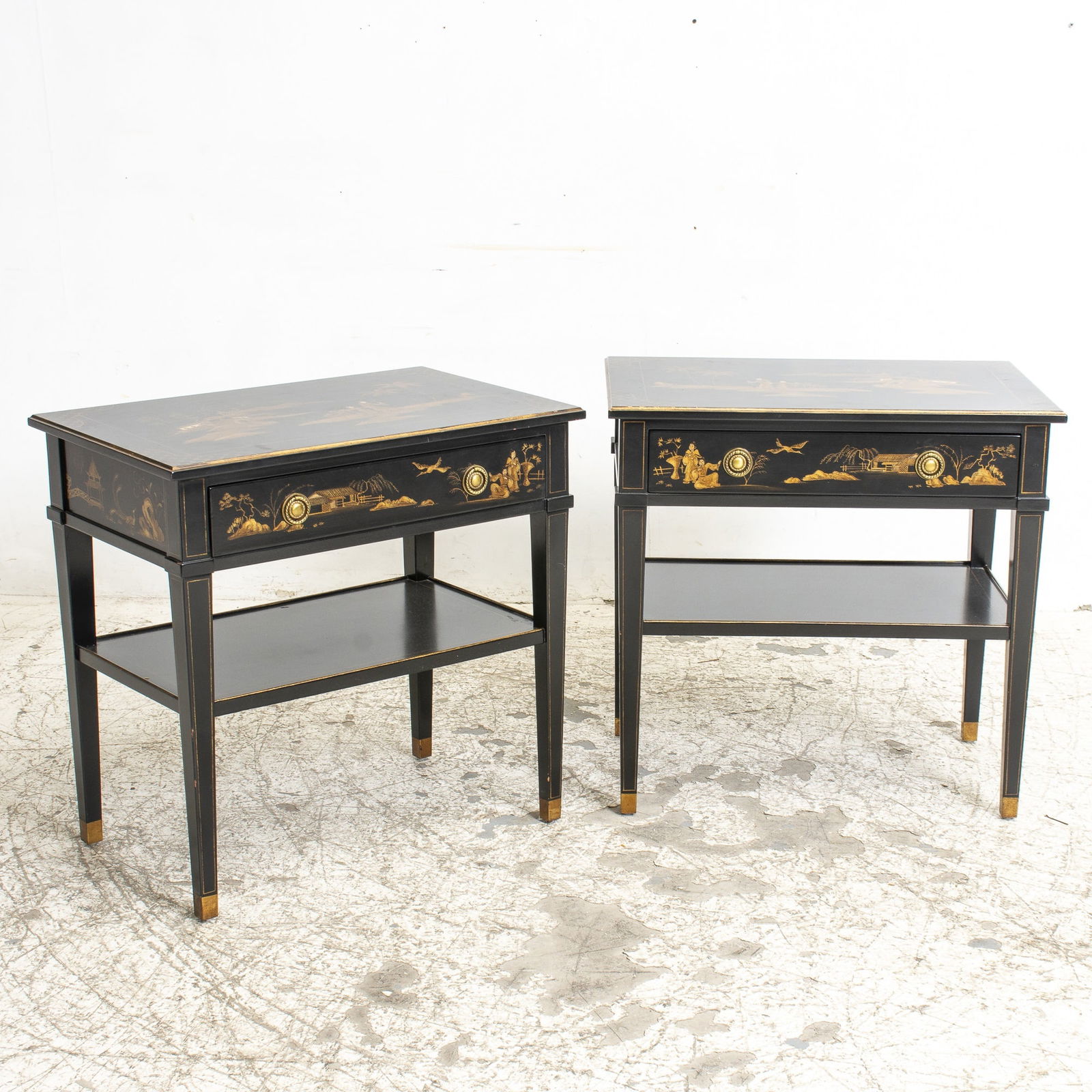 Pair of Chinoiserie Side Tables (1 of 7)