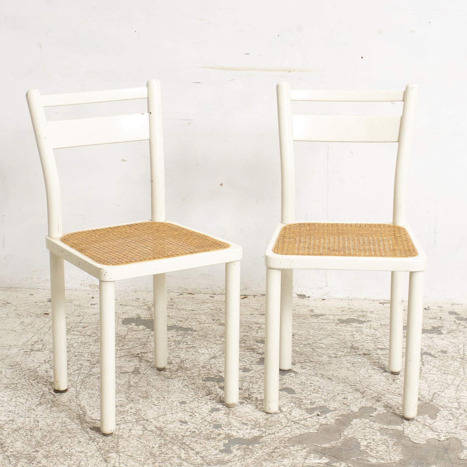 Pair of White Painted Side Chairs (1 of 5)