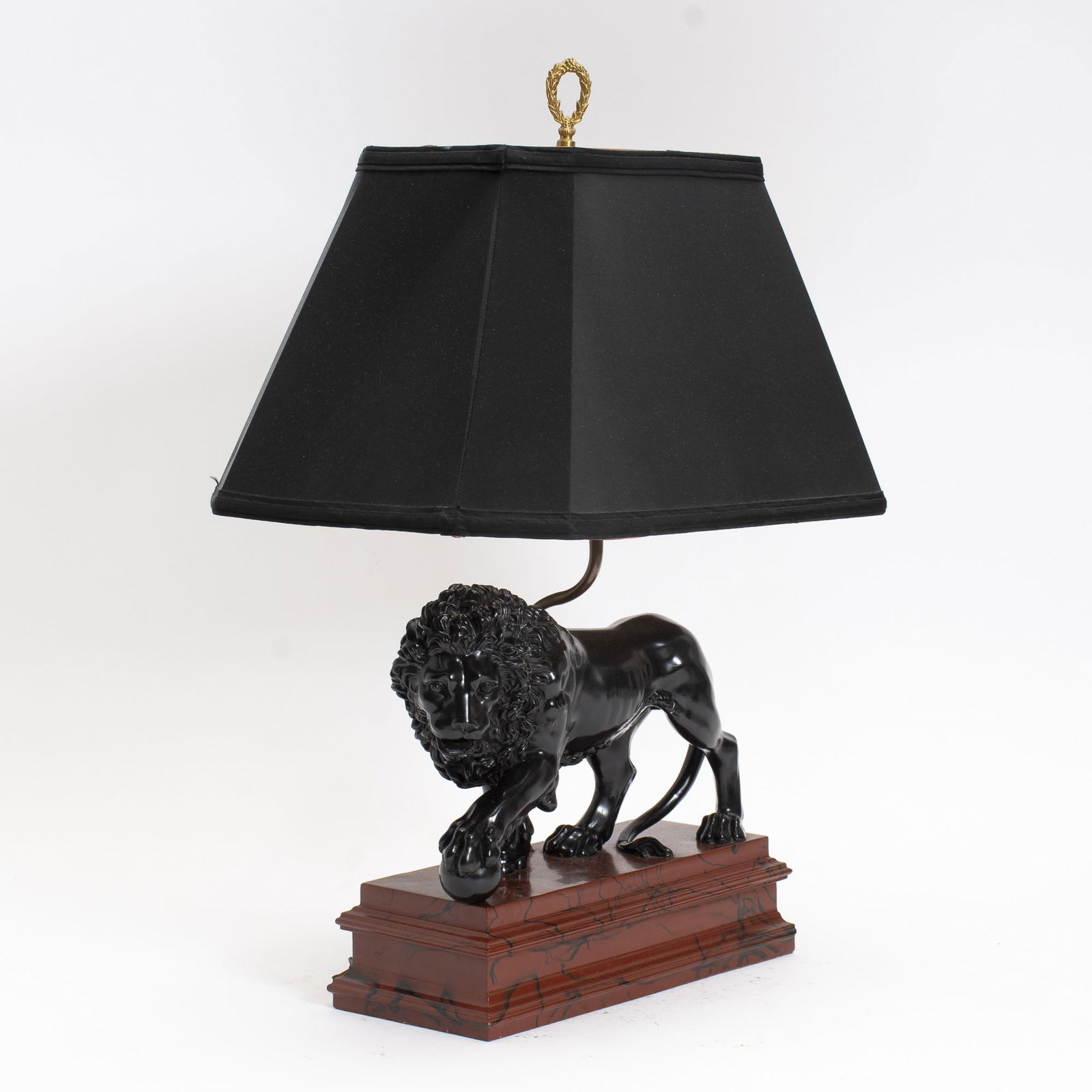 Ebonized Lion-Form Lamp (1 of 12)