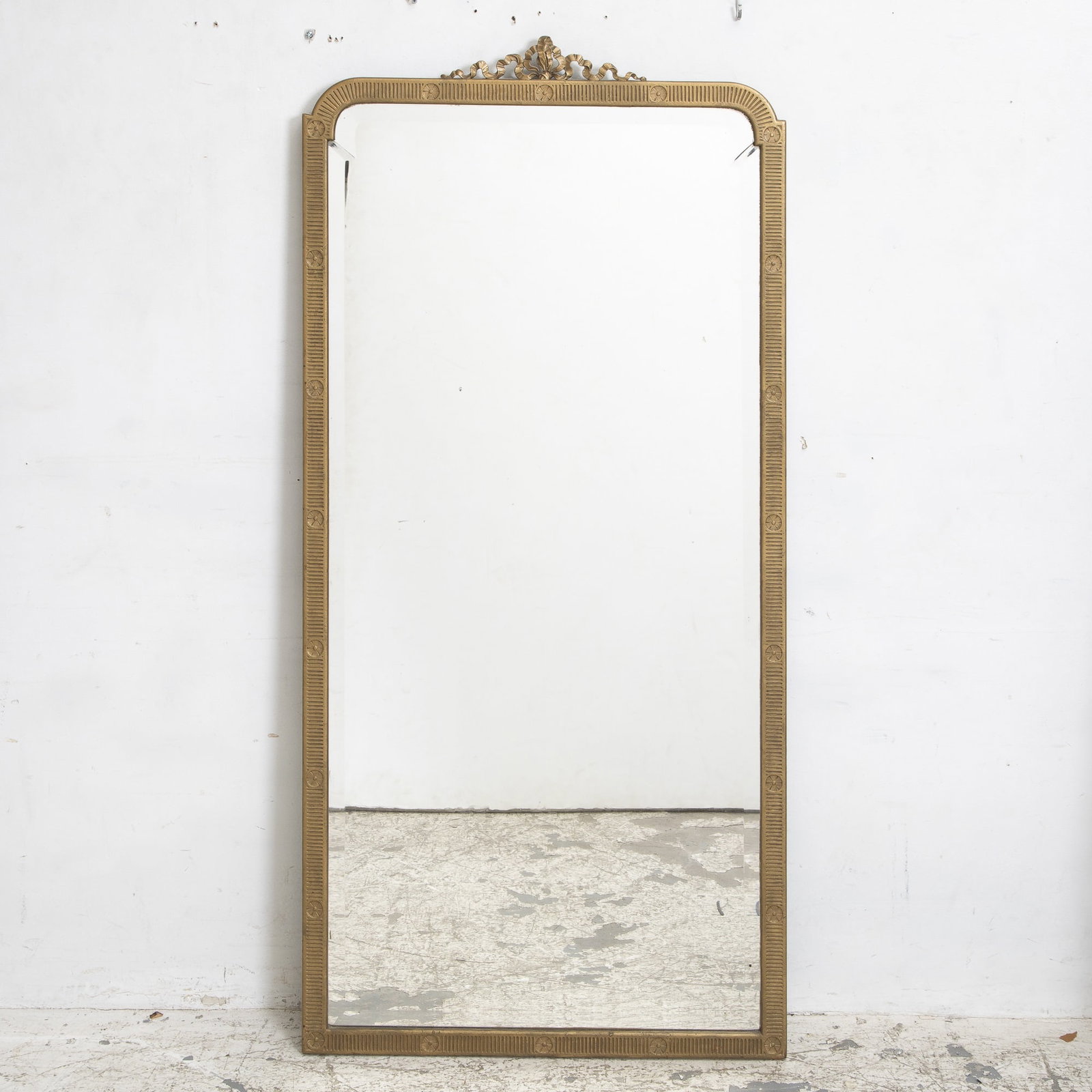 Giltwood Mirror: * (63" h x 30 1/2" w) Good