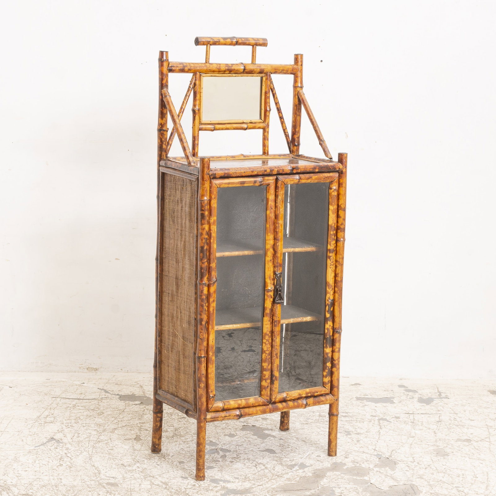 Edwardian Style Bamboo & Lacquer Cabinet (1 of 6)