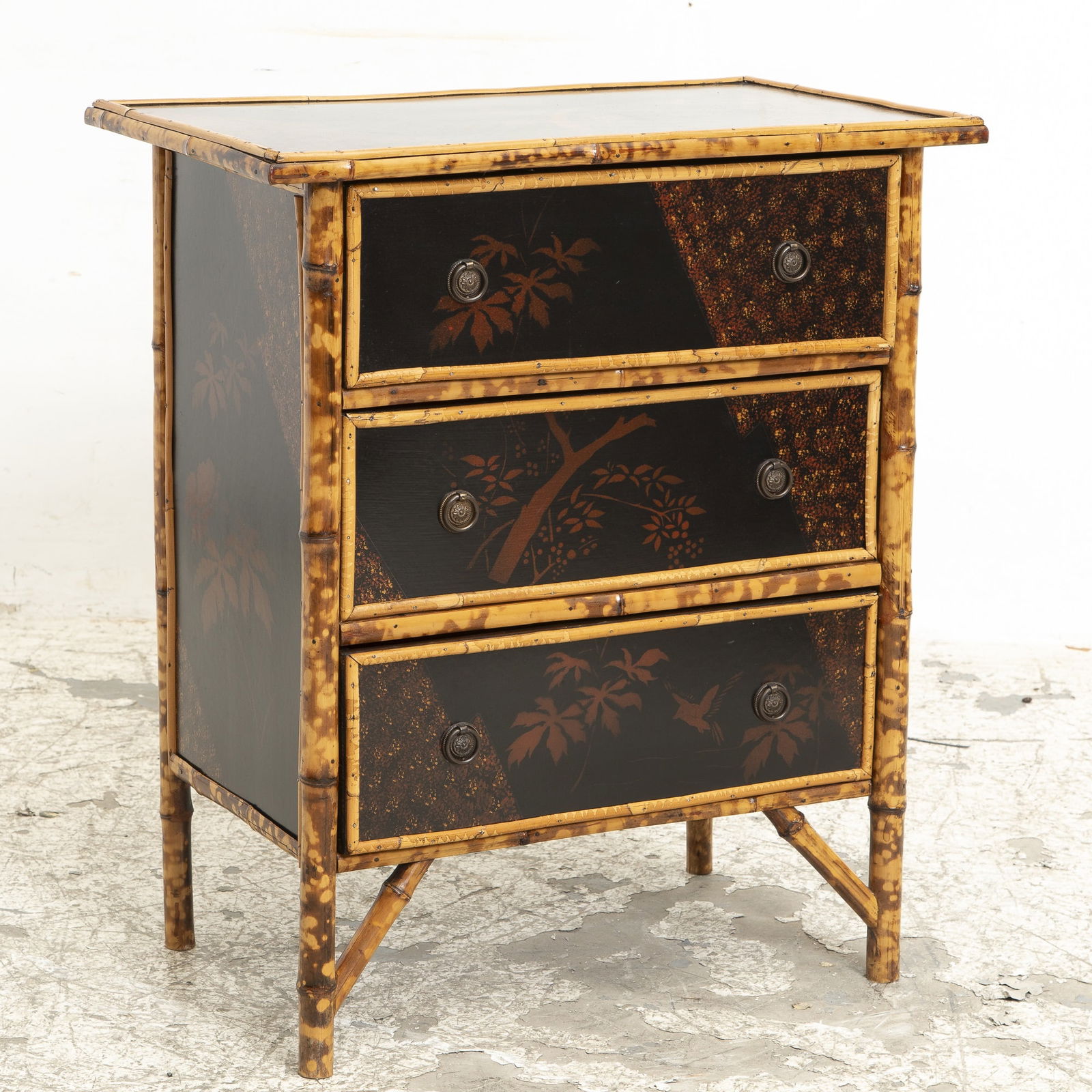 Regency Style Bamboo Chest of Drawers (1 of 7)