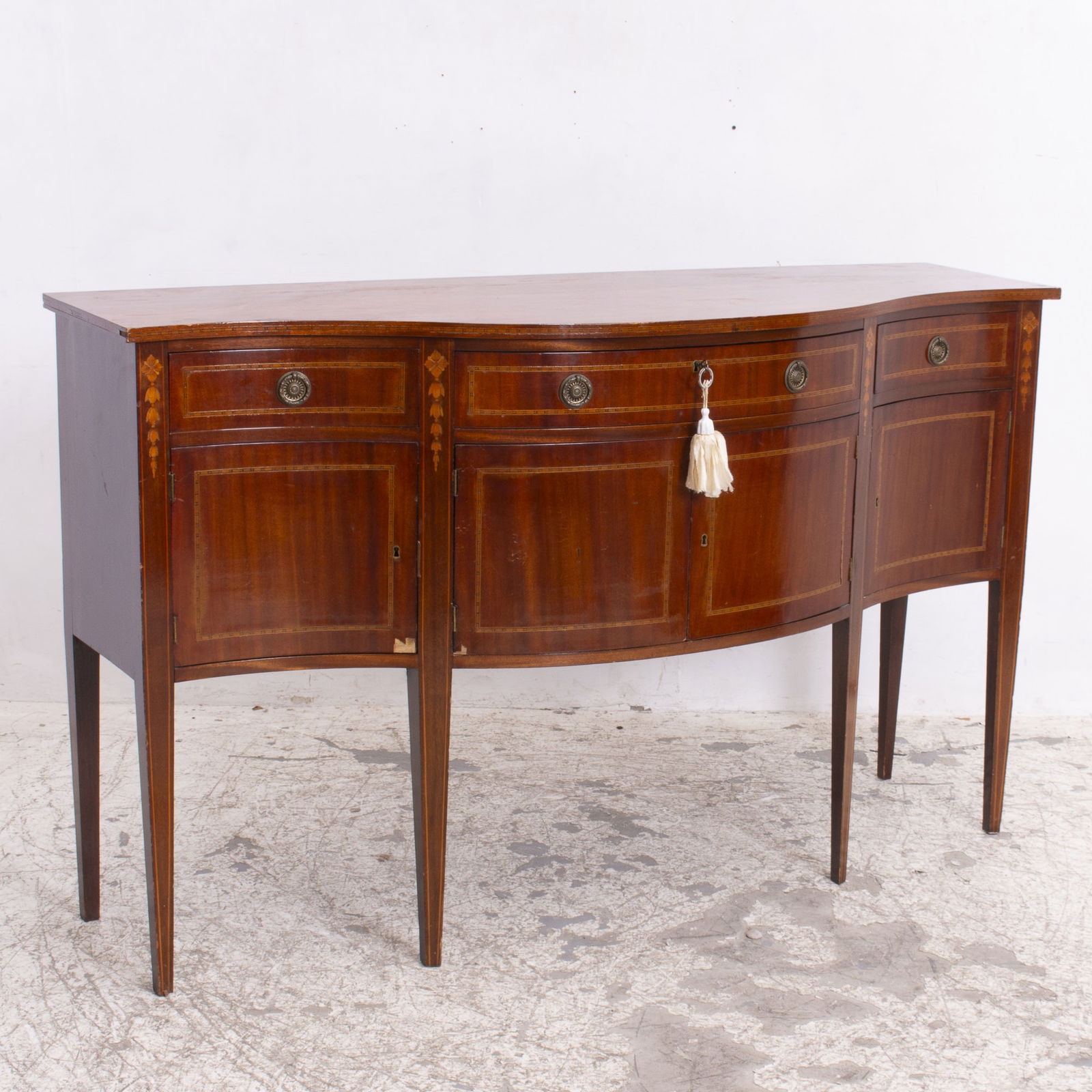 Georgian Style Satinwood Inlaid Sideboard (1 of 10)