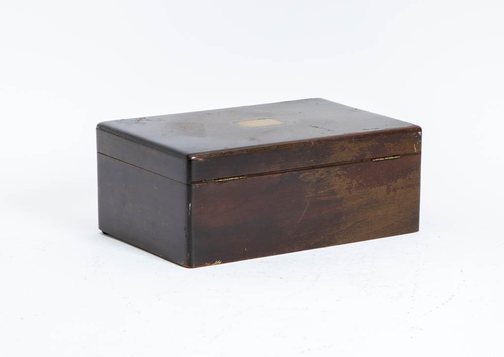 Rosewood Brass Inlaid Humidor (1 of 10)