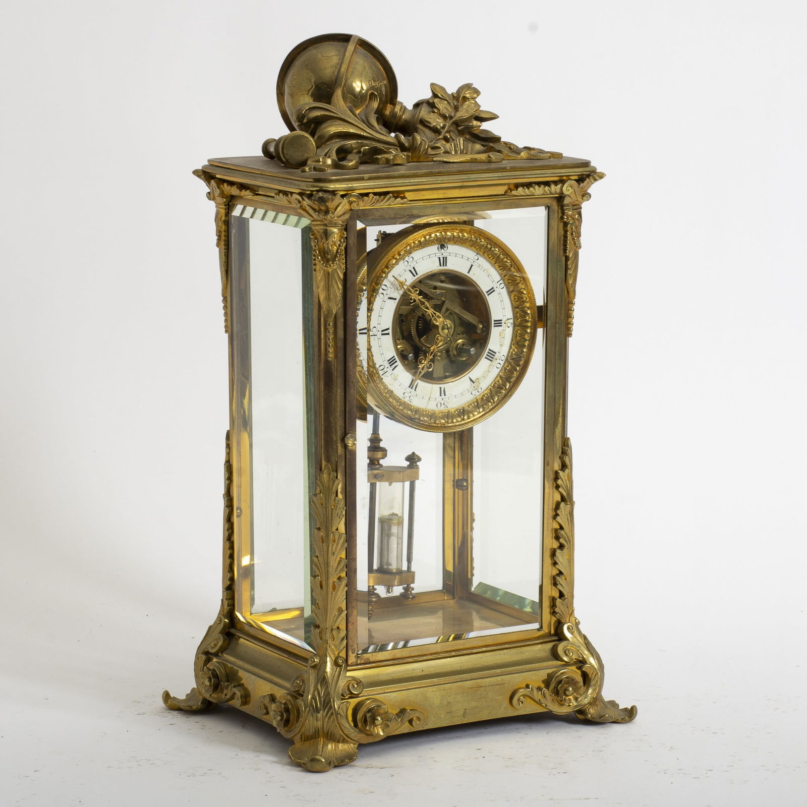 Louis XV Style Gilt-Bronze Mantel Clock (1 of 9)