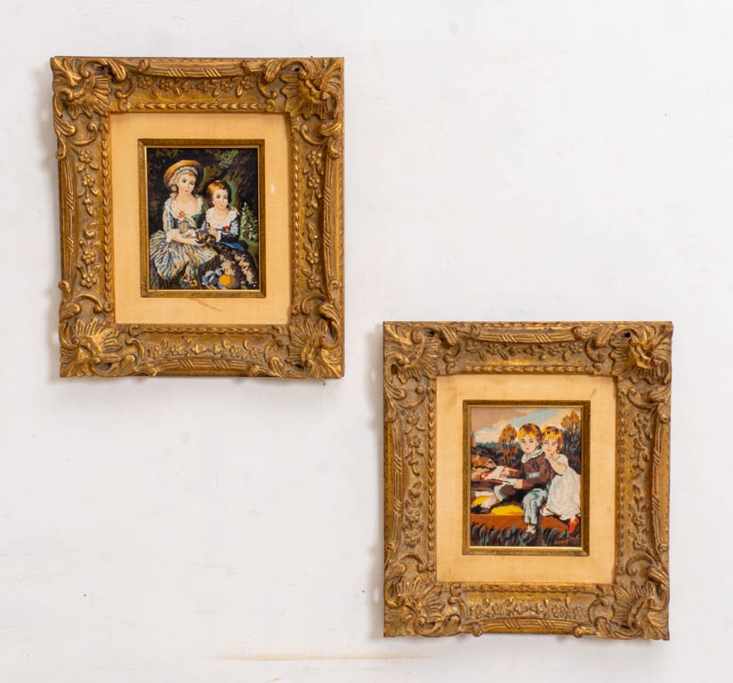 Two Framed Needlepoints (1 of 7)