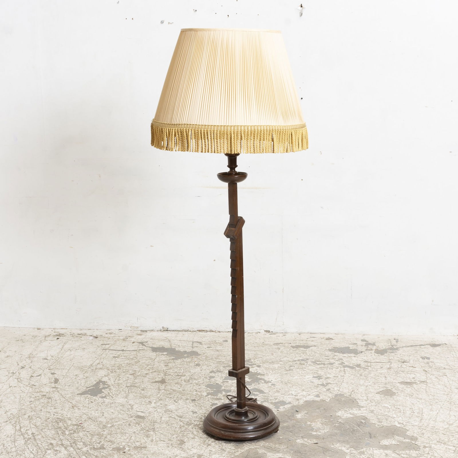 Mahogany Adjustable Floor Lamp (1 of 6)