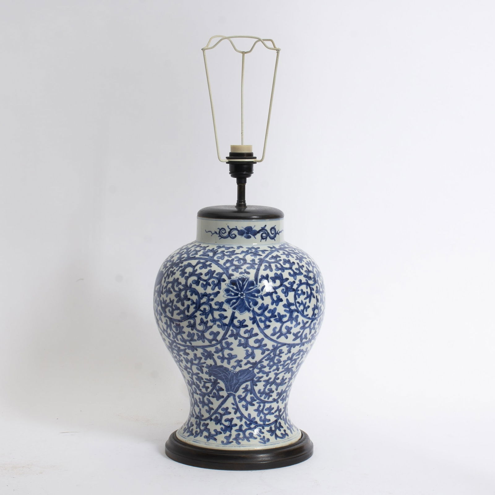Chinese Blue and White Porcelain Baluster Vase (1 of 5)